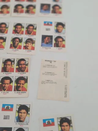 Lote cromos Haití Mundial 1974