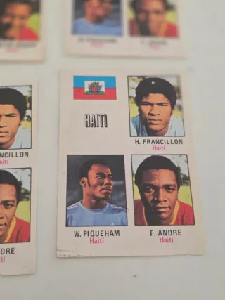 Lote cromos Haití Mundial 1974