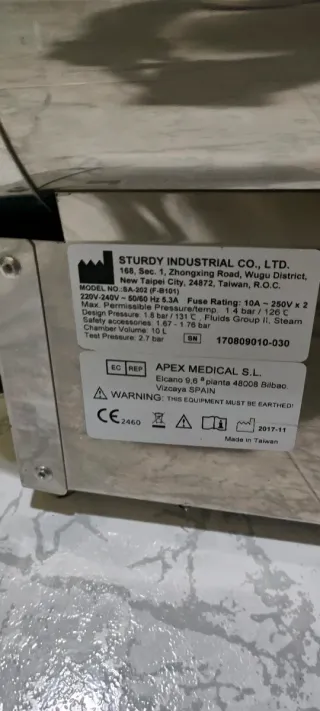 Autoclave Sturdy SA-202 Esterilizador Profesional