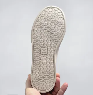 Zapatillas Veja Blanco y Oro Rosa