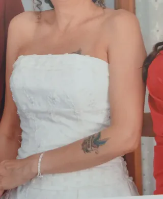 Traje de Novia Blanco roto