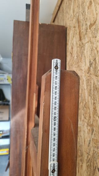 Cavalletto da pittore vintage in legno massello