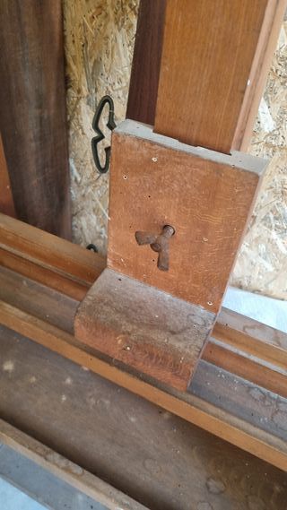 Cavalletto da pittore vintage in legno massello