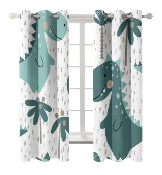 Conjunto Funda nórdica, cortinas y visilllos dinos