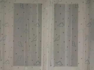 Conjunto Funda nórdica, cortinas y visilllos dinos