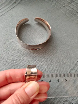 Brazalete y Anillo Plata