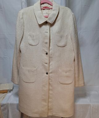 Traje beige Alain Manoukian de pantalón y levita