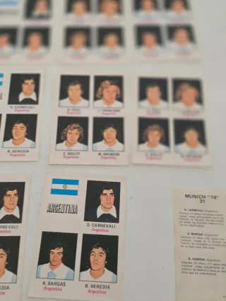 Lote cromos Argentina Mundial 1974 Fher