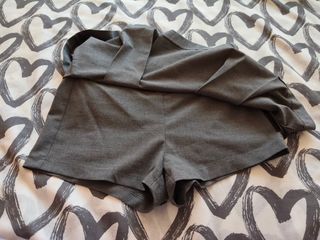 Falda pantalón gris