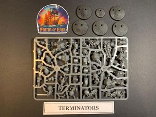 5 Terminators + Beacon Space Marines Warhammer 40k
