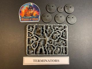 5 Terminators + Beacon Space Marines Warhammer 40k