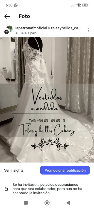 Vestido de Novia Cabang Blanco Talla Única