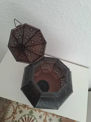 Farol Oriental metálico