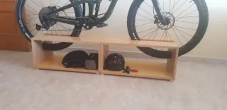 Mueble Soporte Madera para Bicicleta
