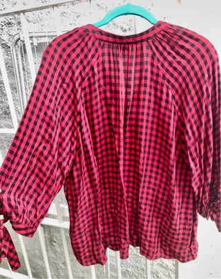 Camisa a cuadros 100% viscosa