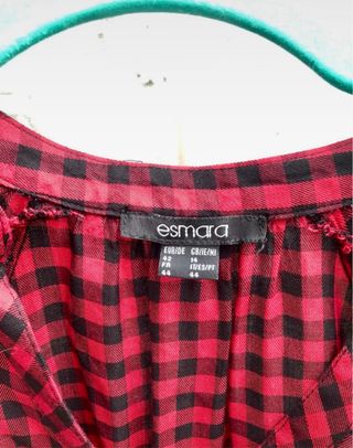 Camisa a cuadros 100% viscosa