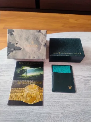 Caja Rolex Submariner 16610 y documentación
