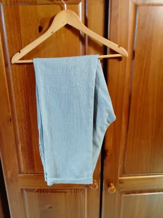 Pantalone uomo blu azzurro