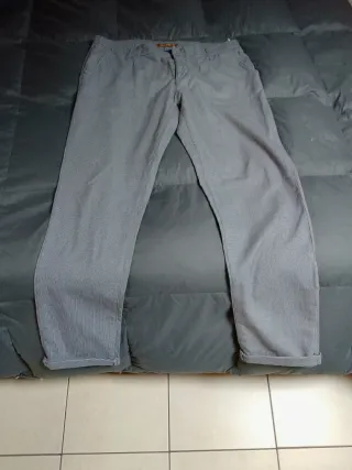 Pantalone uomo blu azzurro