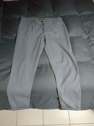 Pantalone uomo blu azzurro