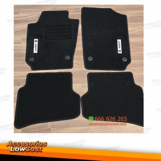 ALFOMBRILLAS SEAT IBIZA 6J CON LOGO RIBETE NEGRO