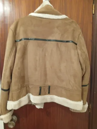 Cazadora efecto ante forrada mujer XXL