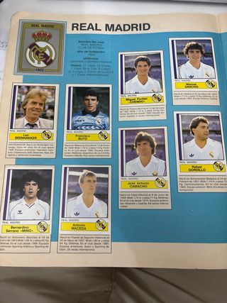 Álbum Fútbol 87 Panini 1ª División