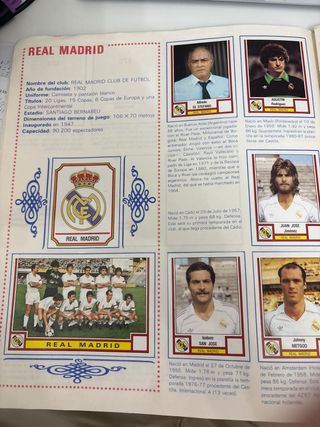 Álbum Fútbol 83 1ª y 2ª División