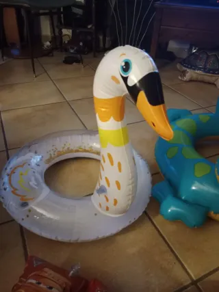 Salvagente cigno, dinosauro, Spiderman e braccioli