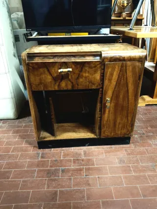 Mobile bar giradischi vintage in legno