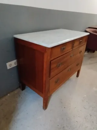 Cómoda Modernista 40s Madera y Mármol