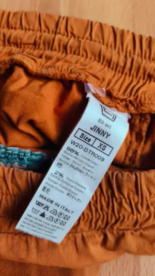 Pantalones E9 Mujer Talla XS mostaza