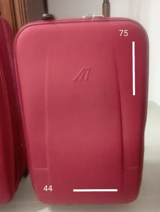 Juego de 2 maletas rojas