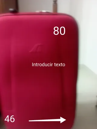 Juego de 2 maletas rojas