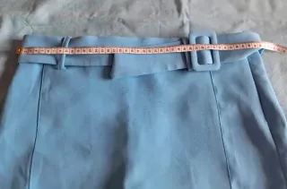 Conjunto Blusa y Falda Azul Mango