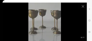 Antichi bicchierini in ottone