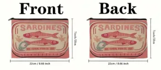 Bolsita tela diseño sardinas