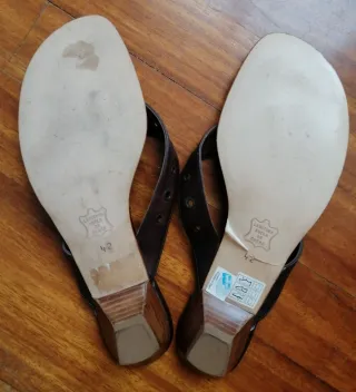 Sandalias El Corte Inglés Piel Marrón T.42