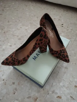 Zapatos tacón estampado leopardo Marypaz talla 38