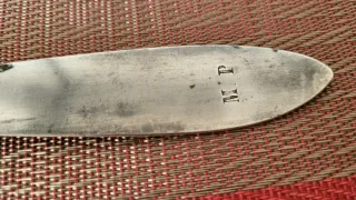 Cucharón de plata antiguo
