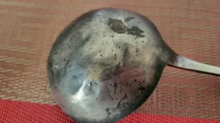 Cucharón de plata antiguo