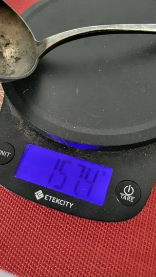 Cucharón de plata antiguo