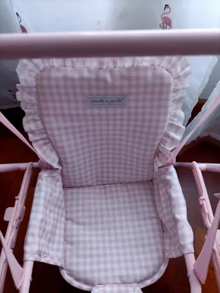 Columpio para muñecas rosa de pasito a pasito