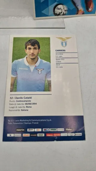 Lotto 4 cartoline autografate Lazio