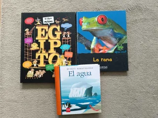 Libros infantiles sobre Egipto, el agua y la rana