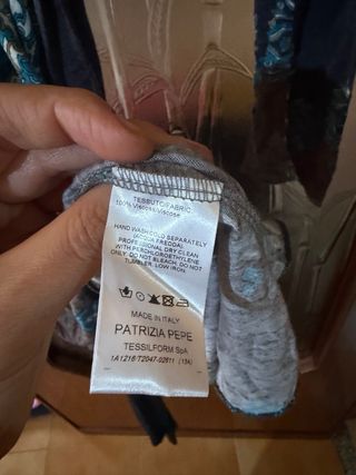 Abitino Patrizia Pepe fantasia blu e grigio