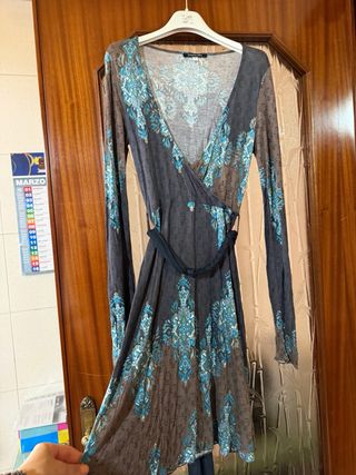 Abitino Patrizia Pepe fantasia blu e grigio