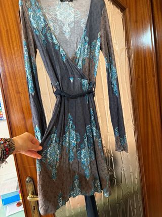 Abitino Patrizia Pepe fantasia blu e grigio