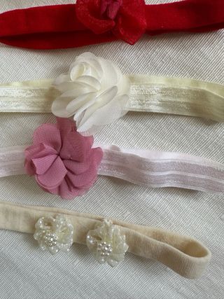 Lote 11 turbantes y diademas bebé niña