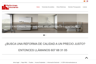 Vendo dominio + web “reformasinsulares.es”